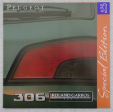 PEUGEOT 306 ROLAND GARROS SPECIAL EDITION Brochure 1994: 1.6 3-Door Hatch. 4pgs.