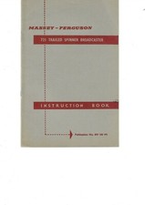FERGUSON TRAILED BROADCASTER INSTRUCTION BOOK .......... SPINNER SPREADER MANUAL