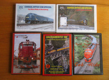 Train Cab Ride USA  5 X DVD SAN LUIS RIO GRANDE ROYAL GORGE SACRAMENTO 99 PHILLY