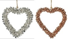 Silver OR Copper Hanging Heart