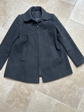 Black Petite coat size 8