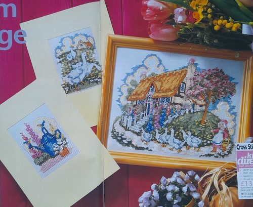 Cross stitch charts cottages - stitch,