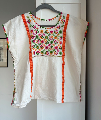 Mexican huipil blouse - mexican,