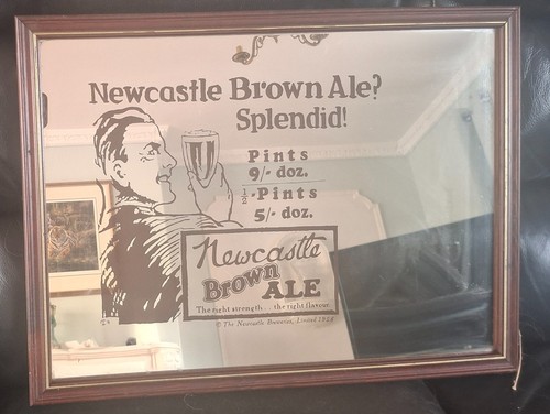 Newcastle brown ale mirror man - newcastle,