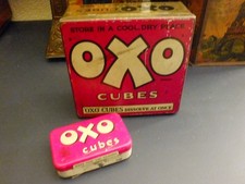 2 Vintage Old Oxo Tin By