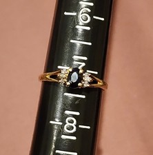 10kt Yellow Gold - Sapphire &