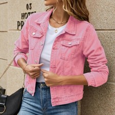 NEW Womens Denim Jacket Jean