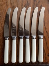 6 Antique Faux Bone Bakelite