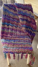 Handmade Afghan Ripple Blanket