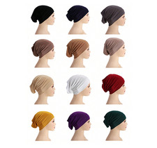 Premium Women Under Scarf Soft Hijab TIE BACK Bonnet Cap Stretchy High Quality