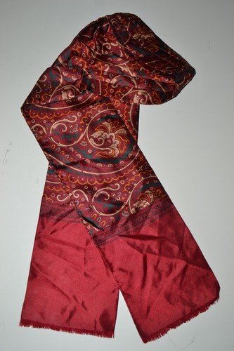 Burgundy silk men cravat - men's,