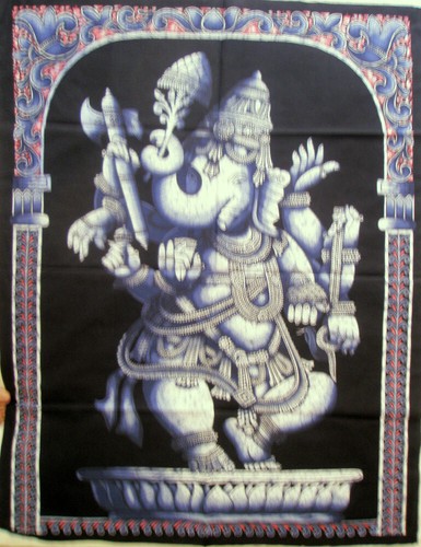 Batik ganesh tapestry india - ganesh,