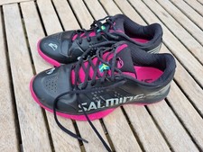 Salming Viper SQUASH SHOE Size Uk 6. Ladies. Black And Pink