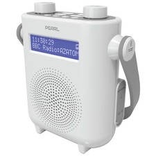 Shower DAB Radio Bluetooth FM Portable Waterproof - AZATOM Pearl White (R)