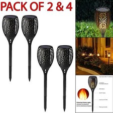 4 Pack Solar Dancing Flame LED