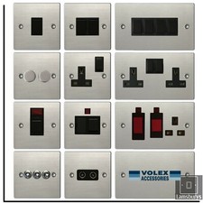 Volex Flat Brushed Stainless