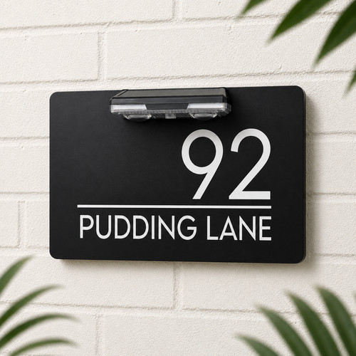 House number plaques - number,