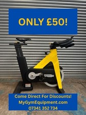 Technogym Indoor Group Cycle Indoor Exercise Bike With Monitor, Yellow Gym See D