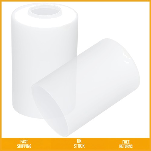 Frosted white glass cylinder - frosted,
