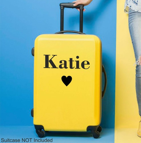 Suitcase sticker name - suitcase,