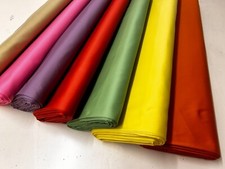 Plain cotton satin fabric