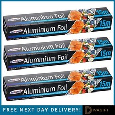 TIN FOIL SHEETS ALUMINIUM FOR KITCHEN CATERING ROAST BAKING OVEN WRAP 29CM X 15M