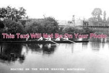 CH 1912 - Boating On The River Weaver, Northwich, Cheshire
