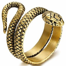 Unisex Stainless Steel Snake