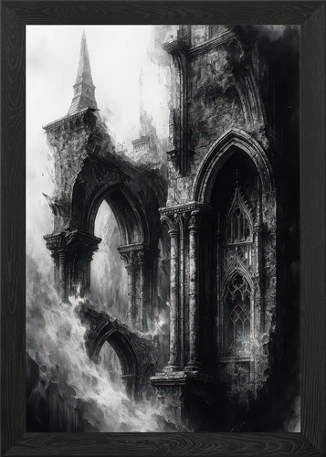 Ruined gothic architecture - gothic,
