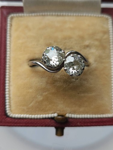 Antique platinum old cut - platinum,