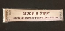 Upon A Time Alphabet Sizzix Tim Holtz Alterations Sizzlits Decorative Strip die