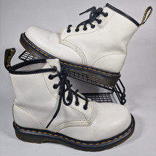 Dr Martens Womens White Boots