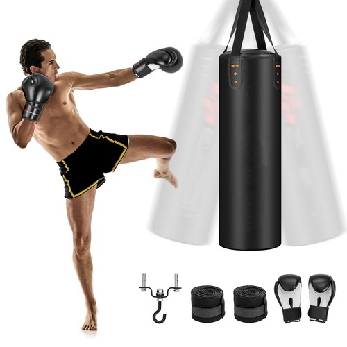 Gymax hanging boxing bag set - gymax,