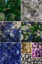 Decorative Glass Pebbles Mosaic Gems Nuggets Marbles Vase Wedding Craft Display