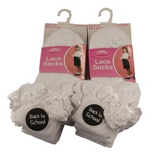 6 Pairs of Kids Girls Lace