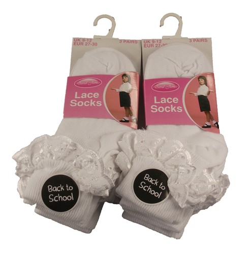 Pairs kids girls lace - 6,