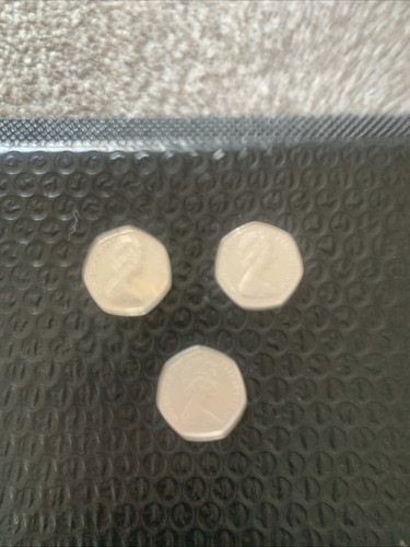 Large 50p pence coins - large,