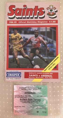 Southampton arsenal march - arsenal,