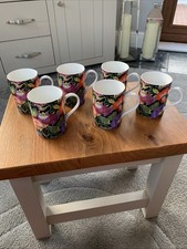 Six National Trust Bone China mug Sweet Pea By Pam Mc Alpine Mitchell National  