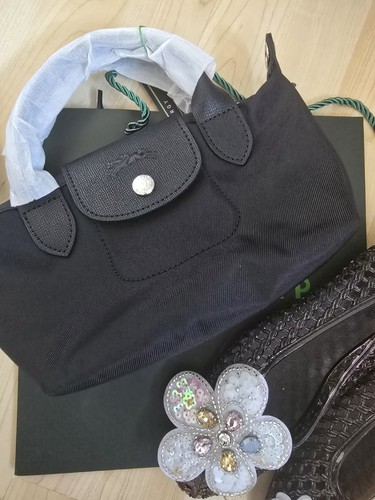 Longchamp black tote bag small - tote,