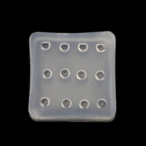 Transparent silicone mini - transparent, 4mm