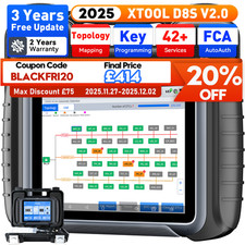 2025 XTOOL D8S V2.0 All System Diagnostic Tool Key Programming Bi-Directional