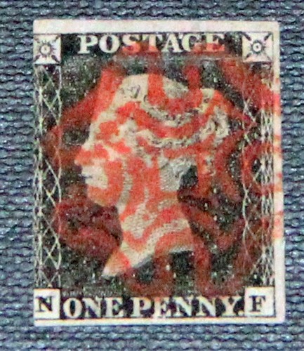 1840 penny black - gb,