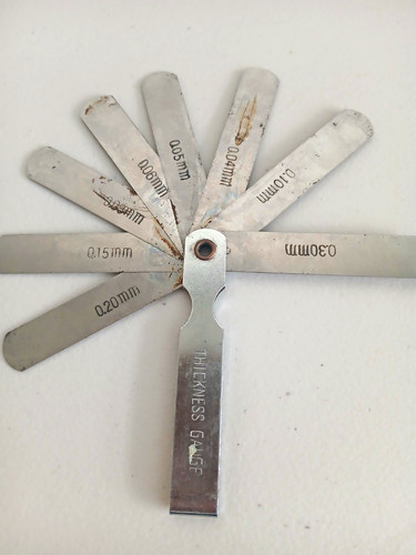 Thickness gauge feeler - thickness,