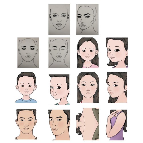 Makeup practice board - practice,
