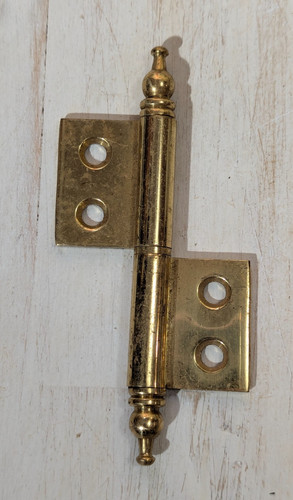 Single solid brass flag hinge - single,