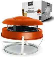 CHIMNEY POT ANTI DOWN DRAUGHT RAIN COWL CAP FOR MULTIFUEL TERRACOTTA BIRD GUARD