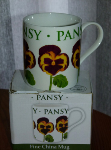 Flower garden mug pansy - flower,