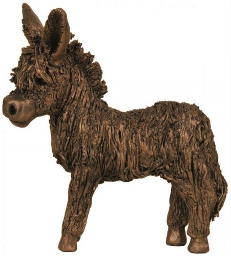 Baby donkey cold - donkey, bronze