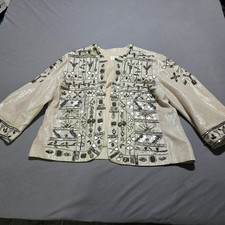 Chico's Beaded Sequin Jacket